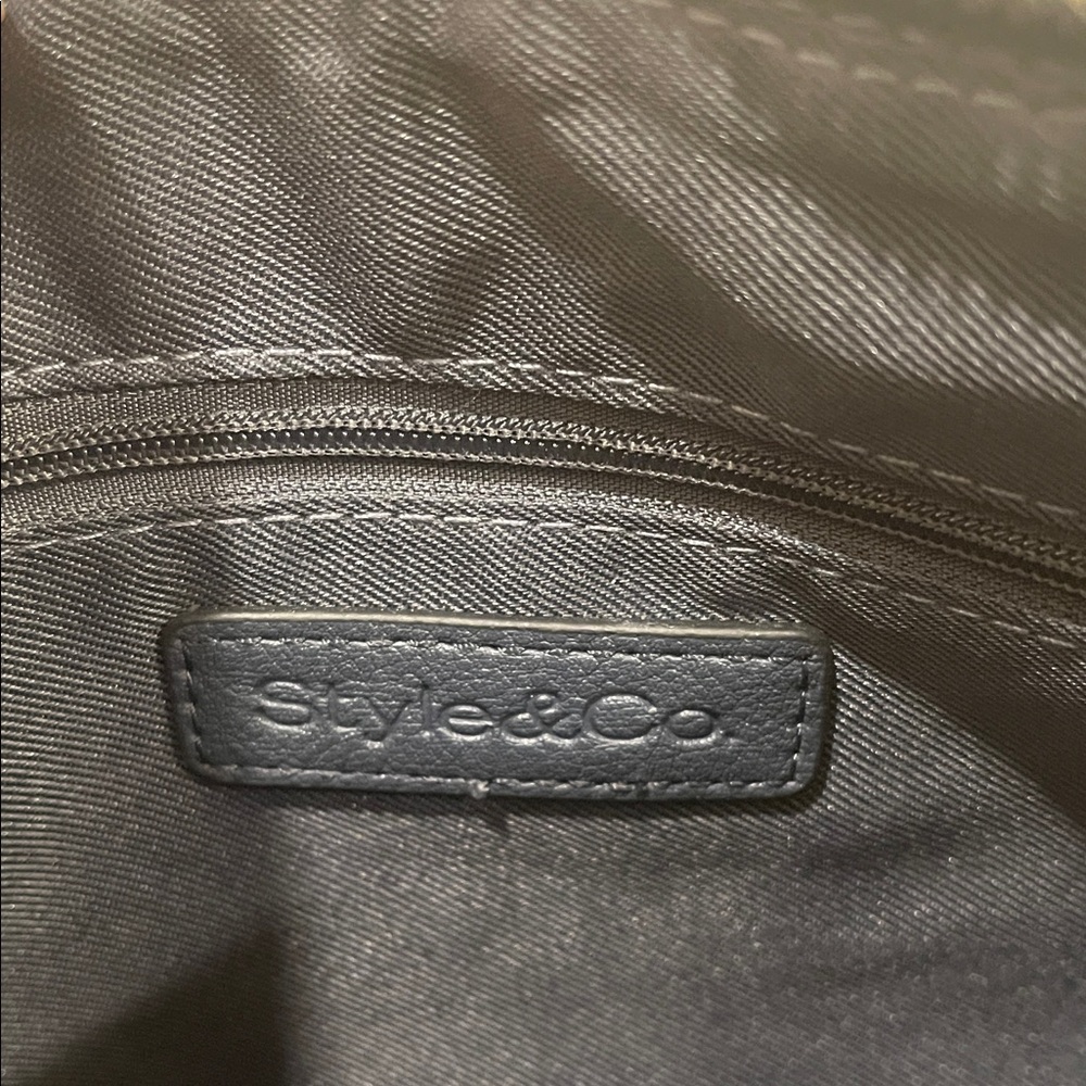 Style &‎ Co. Navy Blue/Black Crossbody Bag NWT - Picture 10 of 10